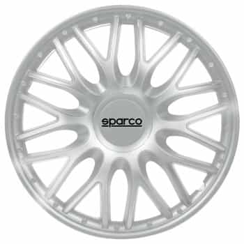 4-Piece Sparco Hubcaps Roma 16-inch silver