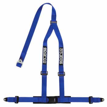 Sparco 3-Point Sport Belt - Blue - incl. Screw Mount (E-Mark)