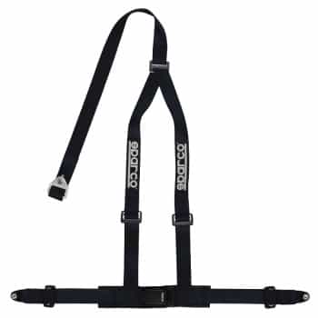 Sparco 3-Point Sport Belt - Black - incl. Screw Mount (E-Mark)