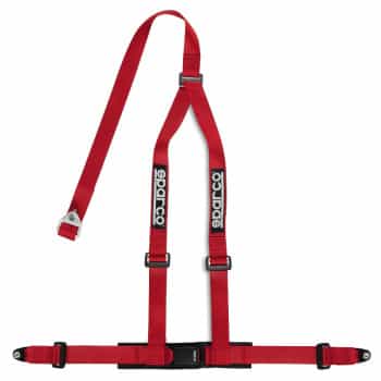 Sparco 3-Point Sport Belt - Red - incl. Screw Mount (E-Mark)