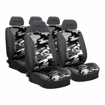 Simoni Racing Seat cover set Type G (complete) - White Camouflage - 11-piece