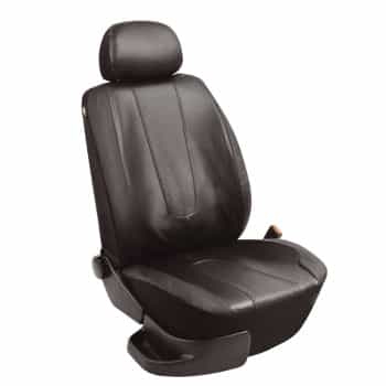 Simoni Racing Seat cover set Type M (front seats) - Black Artificial leather - 6-piece