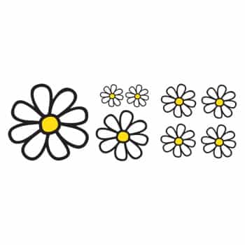 Simoni Racing Sticker Sheet - 8 Daisies