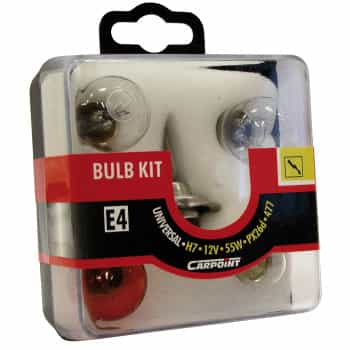 Carpoint spare bulb set light bulb set H7 55W orange