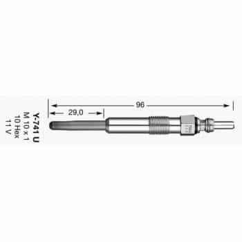 Glow Plug D-Power 20 6943 NGK