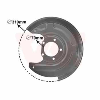 Splash Panel, brake disc