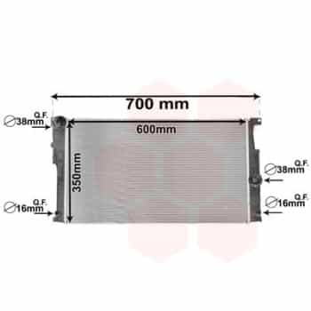 Radiator, engine cooling 06002447 International Radiators Plus
