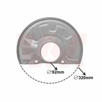 Splash Panel, brake disc
