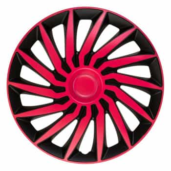 4-piece Hubcaps Kendo 13-inch black / pink