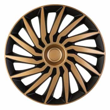 4-piece Hubcaps Kendo 13-inch black / gold