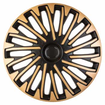 4-piece Hubcaps Soho 13-inch black / gold