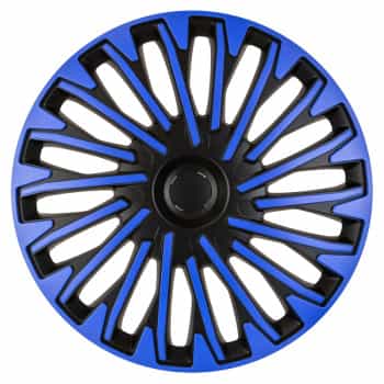4-piece Hubcaps Soho 15-inch black / blue