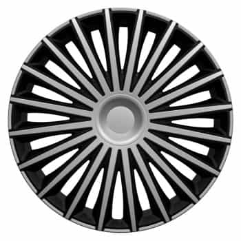 4-piece Hubcaps Dakota 16-inch silver / black