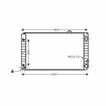 Radiator, engine cooling 03002099 International Radiators