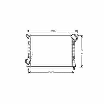 Radiator, engine cooling 06002307 International Radiators
