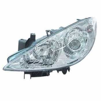 Headlight left H7+H1 including actuator from 2005- 4041961 Van Wezel