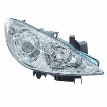 Headlight right H7+H1 including actuator from 2005 4041962 Van Wezel