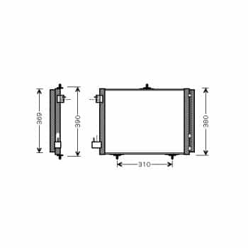 Condenser, air conditioning 40005295 International Radiators