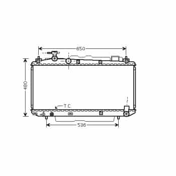 Radiator, engine cooling 53002299 International Radiators