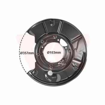 Splash Panel, brake disc