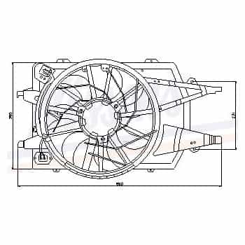 Fan, A/C condenser