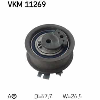 Tensioner Pulley, timing belt VKM 11269 SKF