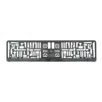 License plate base plate Text border