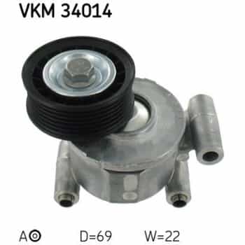 Tensioner Pulley, v-ribbed belt VKM 34014 SKF