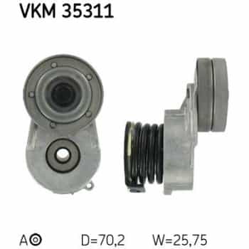 Tensioner Pulley, v-ribbed belt VKM 35311 SKF