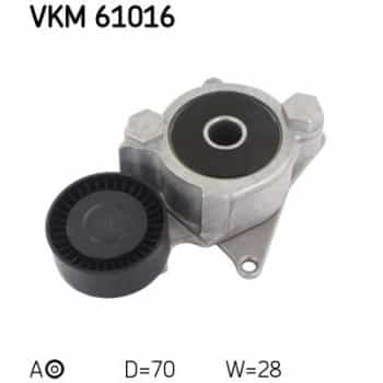 Tensioner Pulley, v-ribbed belt VKM 61016 SKF