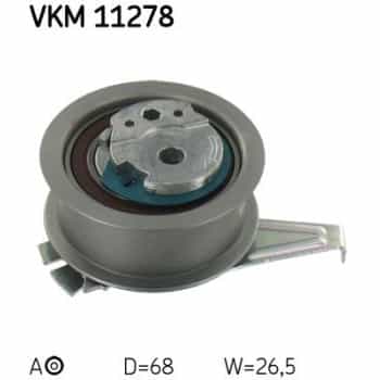 Tensioner Pulley, timing belt VKM 11278 SKF