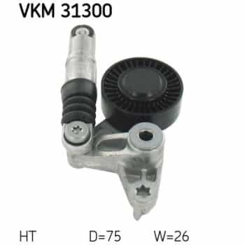 Tensioner Pulley, v-ribbed belt VKM 31300 SKF
