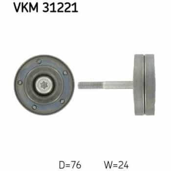 Deflection/Guide Pulley, v-ribbed belt VKM 31221 SKF