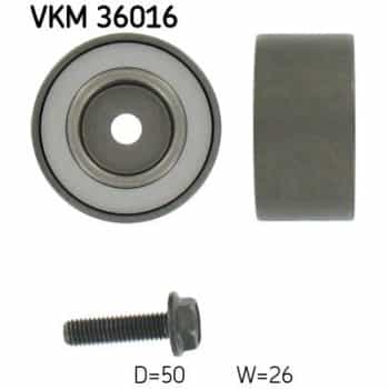 Deflection/Guide Pulley, v-ribbed belt VKM 36016 SKF