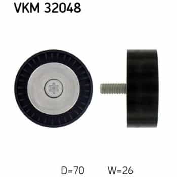 Deflection/Guide Pulley, v-ribbed belt VKM 32048 SKF