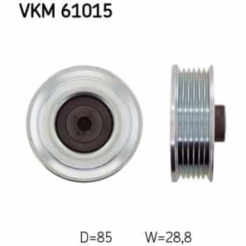 Deflection/Guide Pulley, v-ribbed belt VKM 61015 SKF