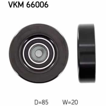 Deflection/Guide Pulley, v-ribbed belt VKM 66006 SKF