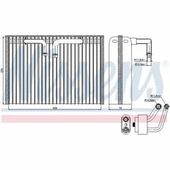 Evaporator, air conditioning