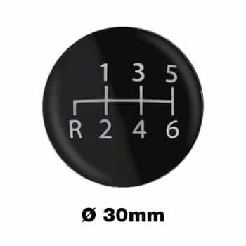 Simoni Racing Gear Shift Knob Sticker 6 Speed