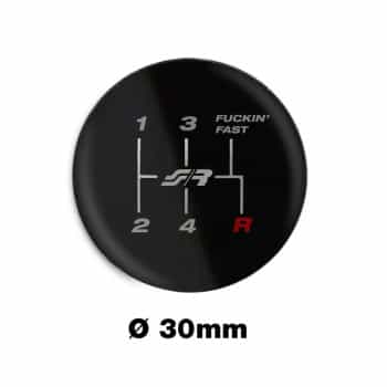 Simoni Racing Gear knob shift pattern 5-speed 'F-Fast'