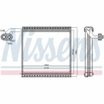 Evaporator, air conditioning