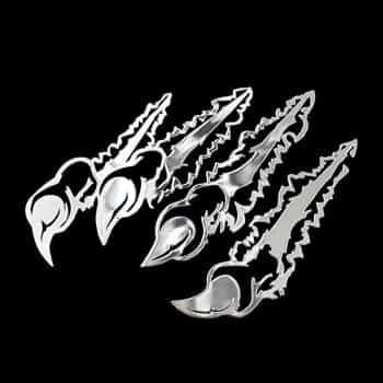 Nickel Sticker 'Claws' - 75x53mm