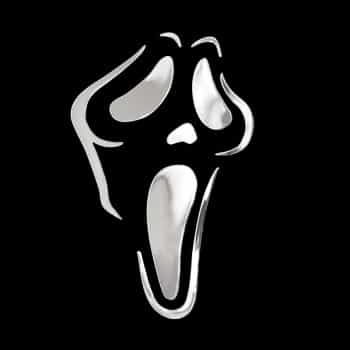 Nickel Sticker 'Scary face' - 45x70mm