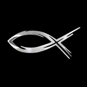 Nickel Sticker 'Fish' - 70x31mm