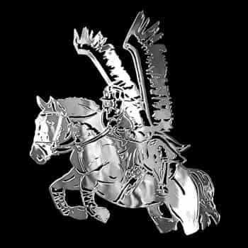 Nickel Sticker 'Polish husar' - 70x80mm
