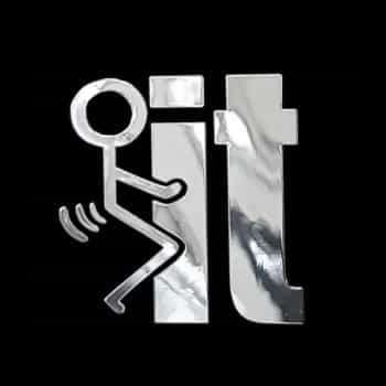 Nickel Sticker 'IT' - 40x40mm