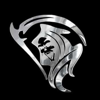 Nickel Sticker 'Demon' - 67x70mm