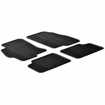Rubber mats suitable for Fiat Linea 2007- (T-Design 4-piece)