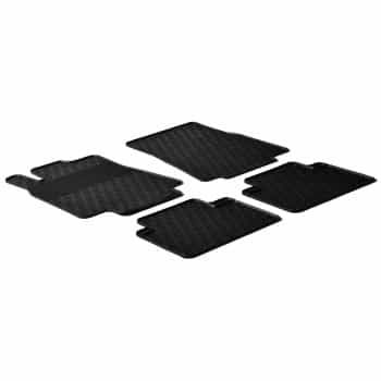 Rubber mats suitable for Mercedes A-Class W169 2004- (G-Design 4-piece + mounting clips)