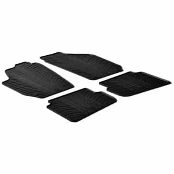 Rubber mats suitable for Skoda Fabia II 2007-2014 (T profile